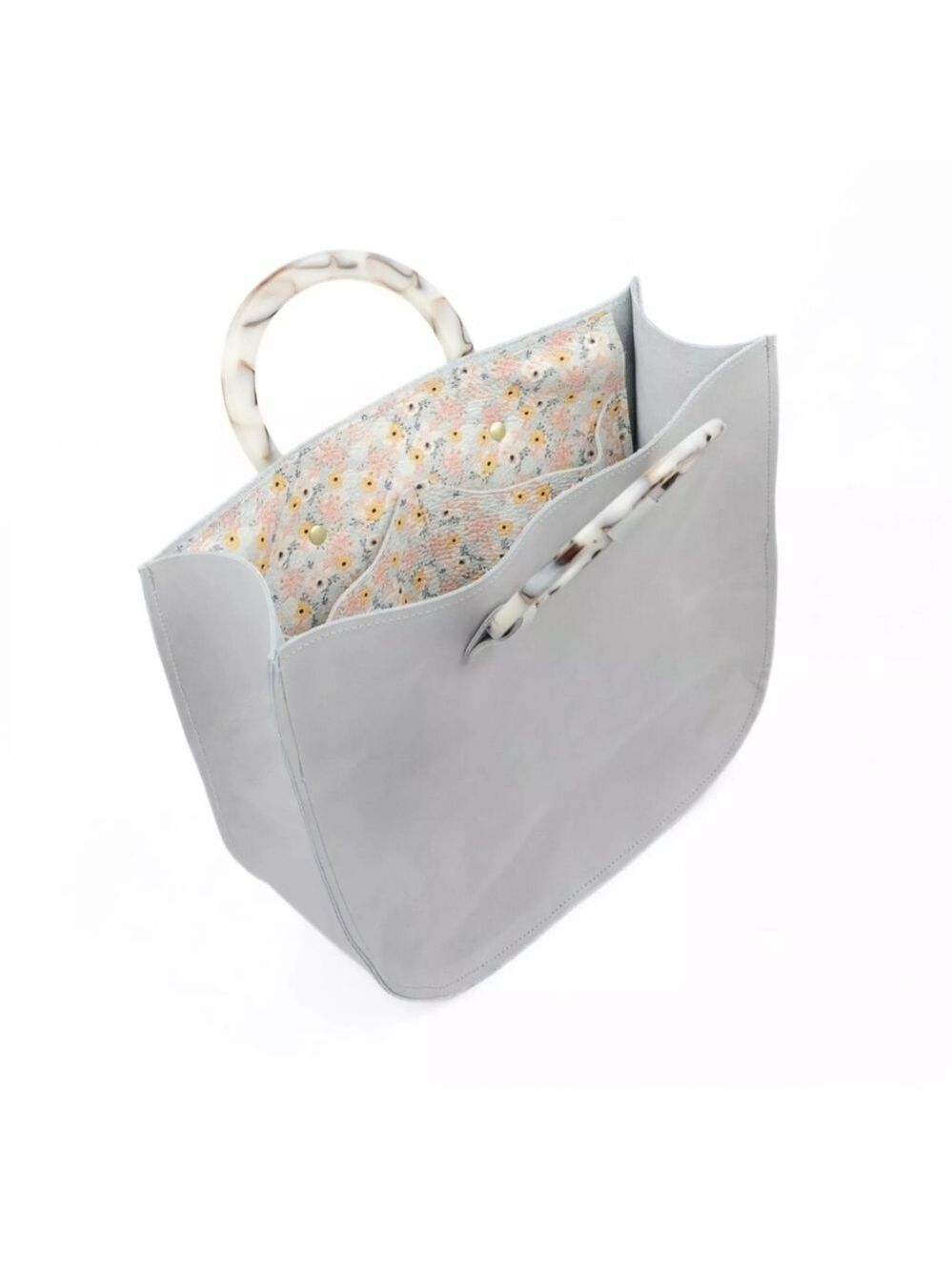 Joy Louise | Leather Top Handle Tote Bag | Handcrafted Large